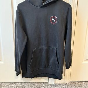 Puma Men's Dark Gray Hoodie Sweater